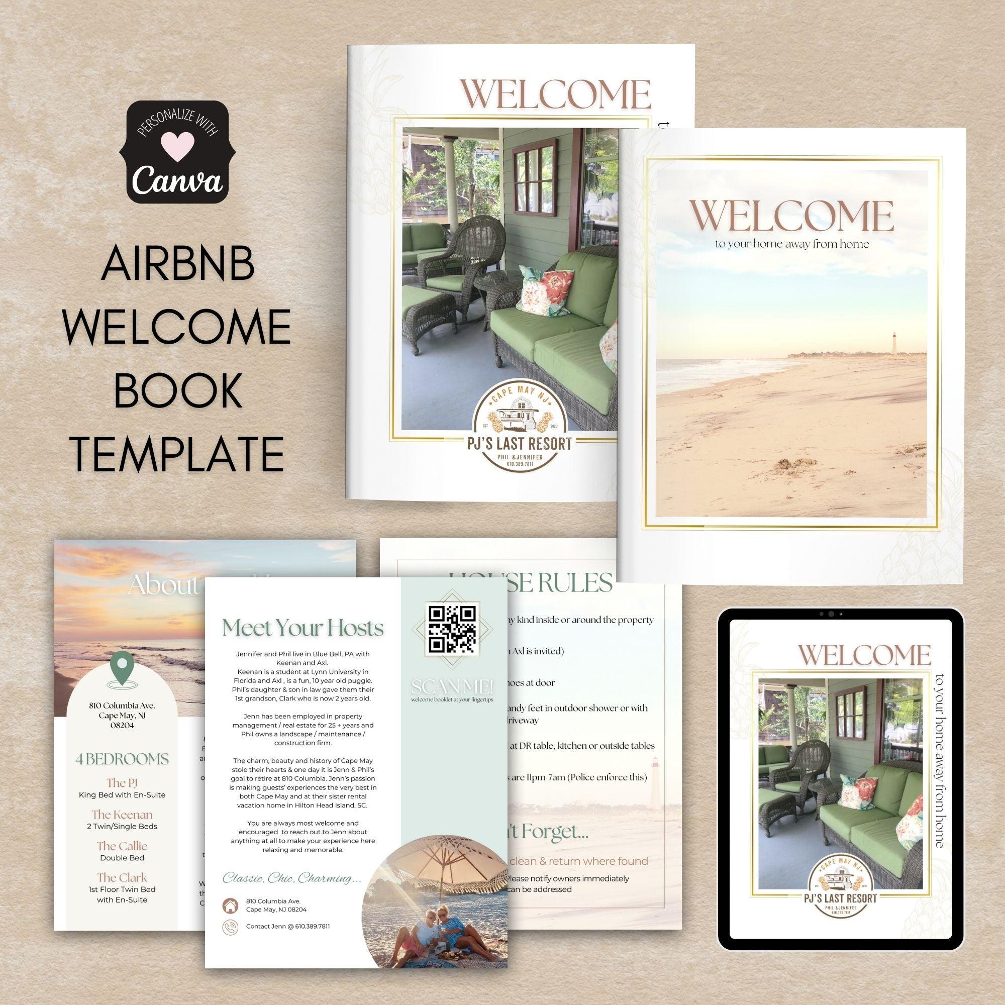 Airbnb Welcome Book Beach Home – Simple Desert Designs