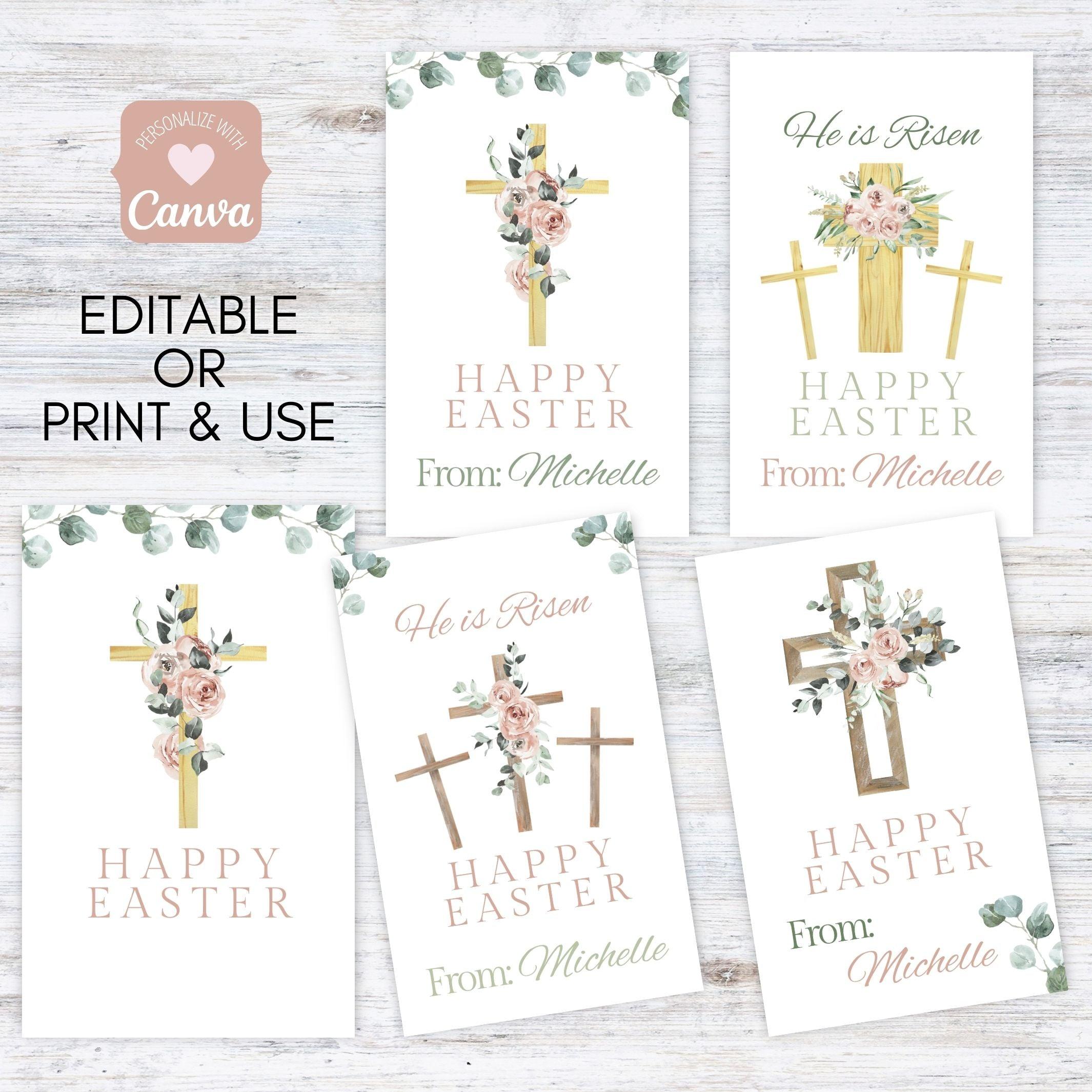 He is Risen Easter Gift Tag Set – Simple Desert Designs