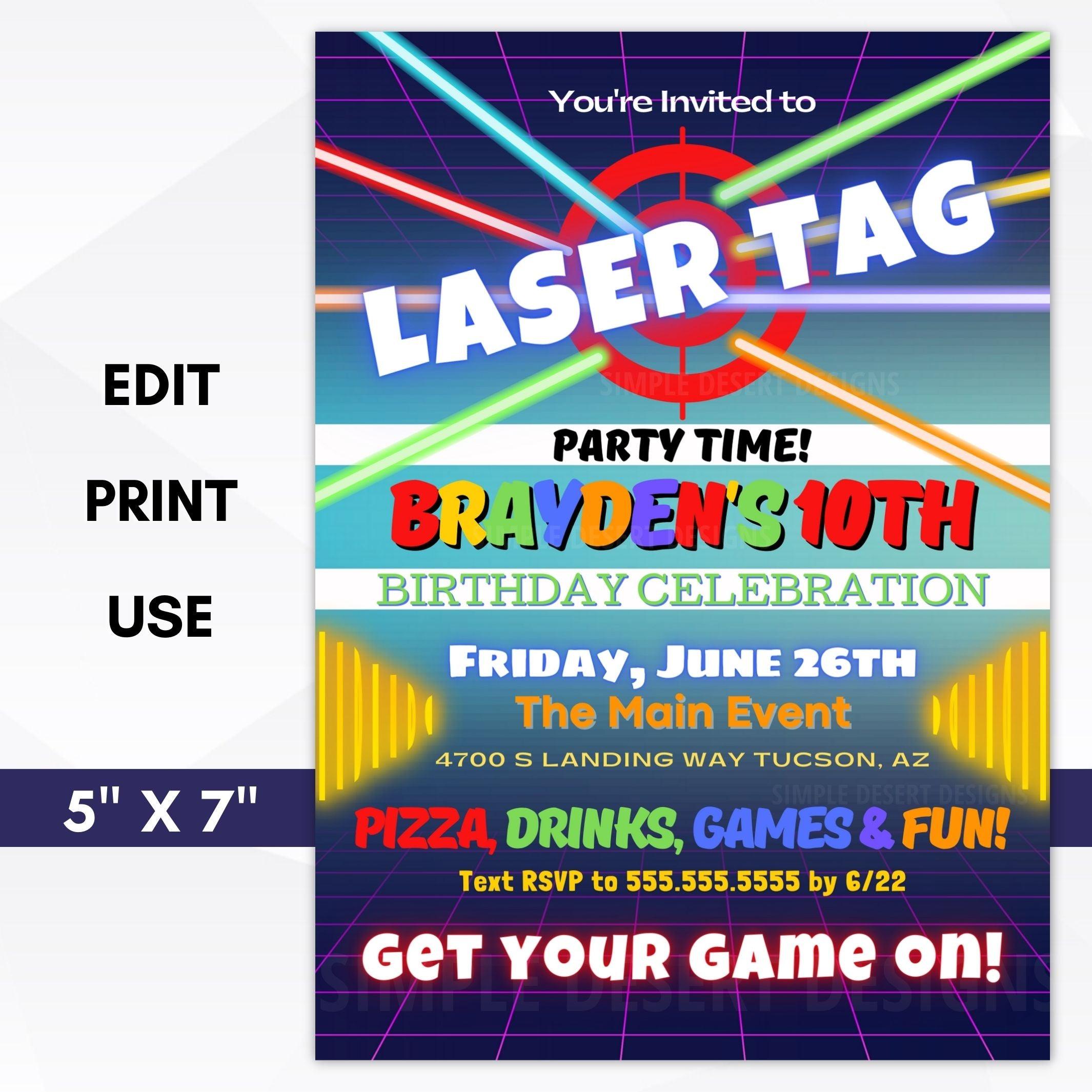 Laser Tag Near You!, Laser Tag Birthday Party