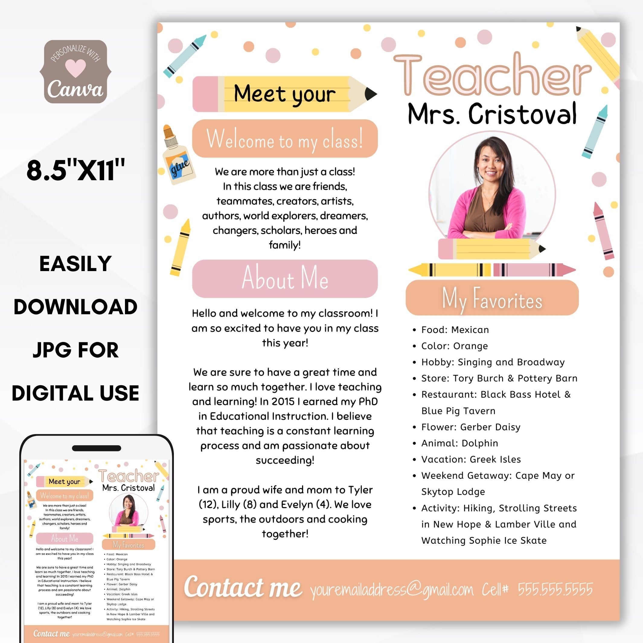 Boho Meet the Teacher Flyer – Simple Desert Designs