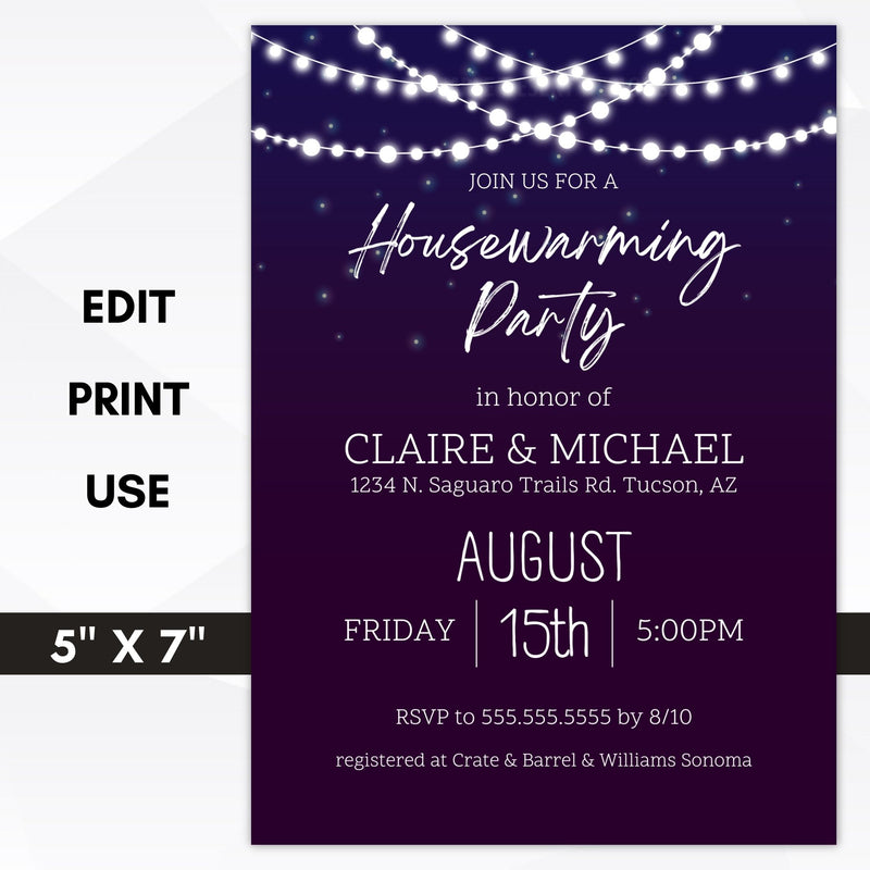 housewarming invite