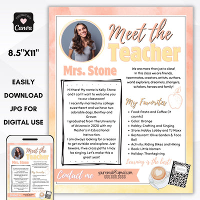 meet the teacher flyers