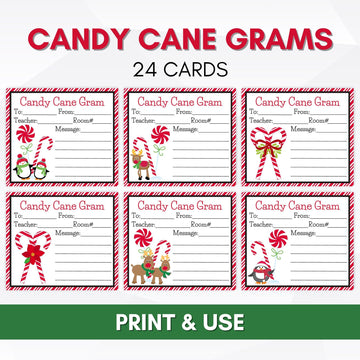 Candy Cane Grams Fundraiser Printable – Simple Desert Designs