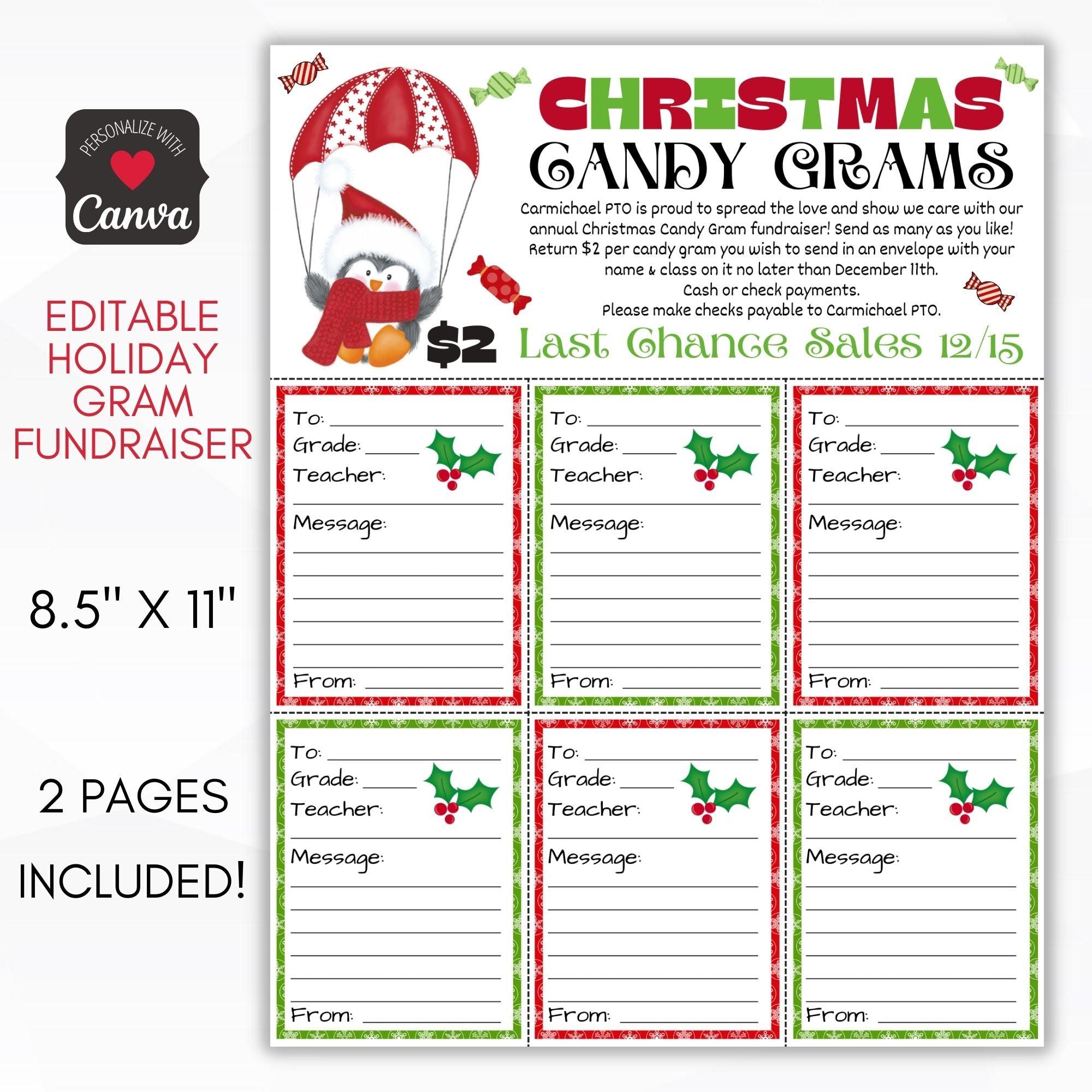 Candy Grams Fundraiser Sheet – Simple Desert Designs