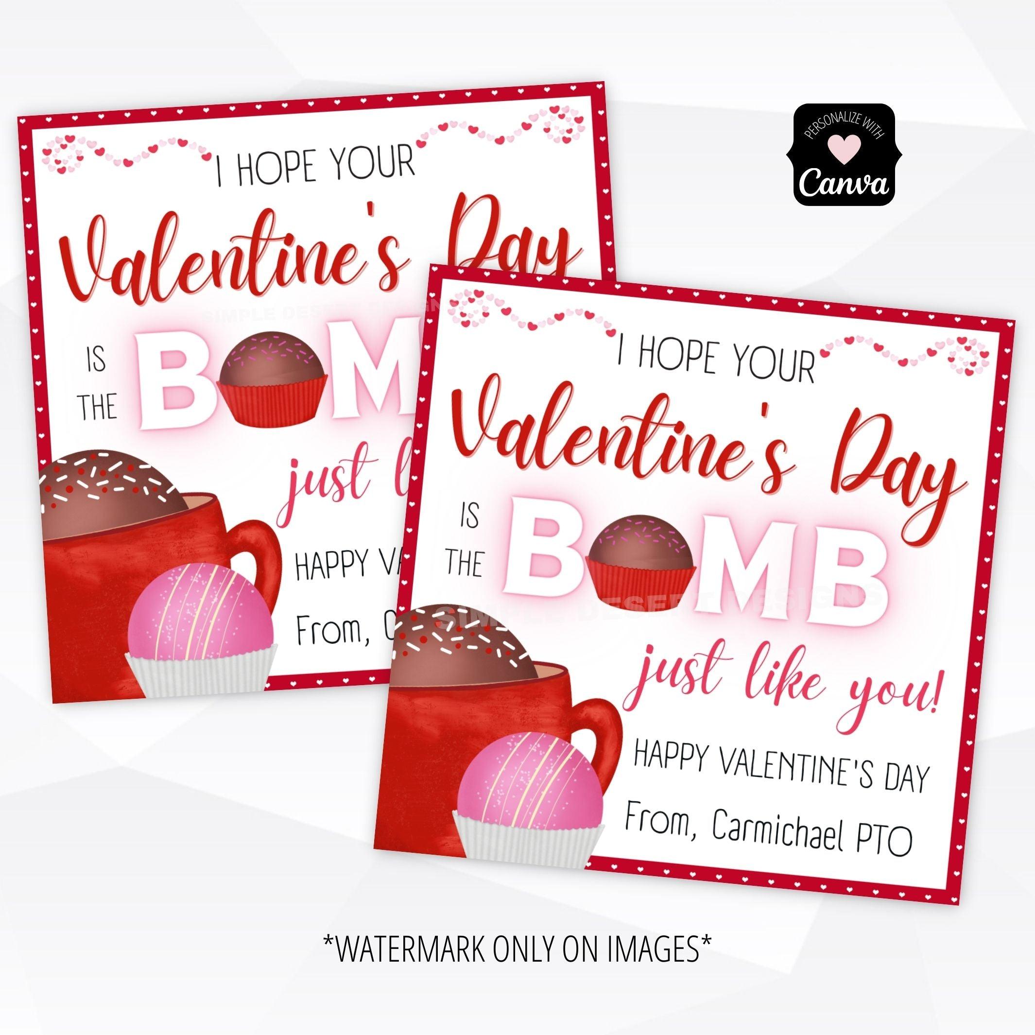 Chocolate Bomb Valentines Square – Simple Desert Designs