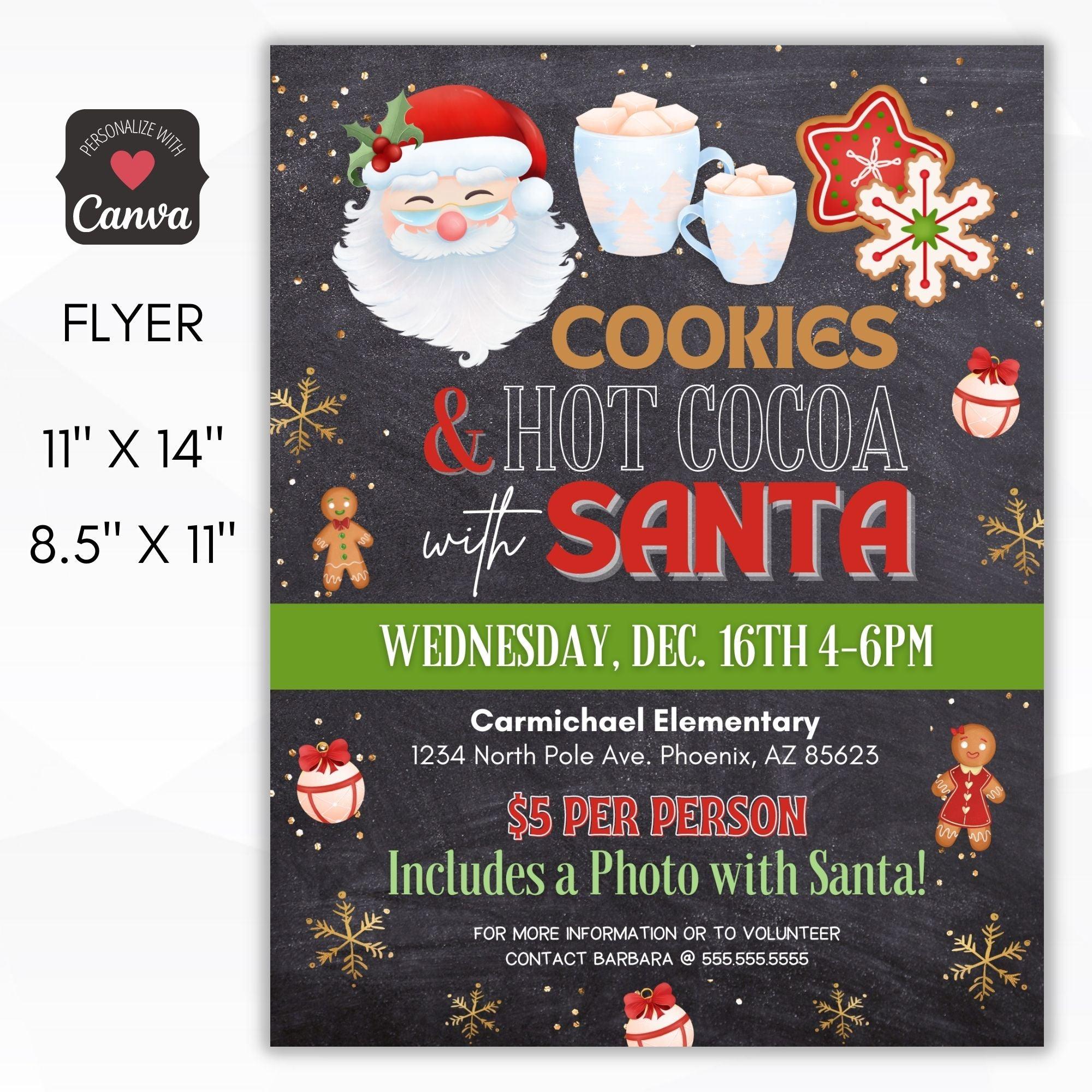 Cookies and Cocoa with Santa Flyers Set – Simple Desert Designs