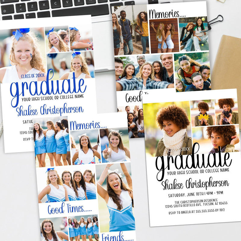 personalized graduation party invitations for high school college