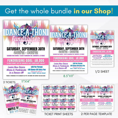 entire bundle with tickets and half sheet flyers templates is available in the shop too