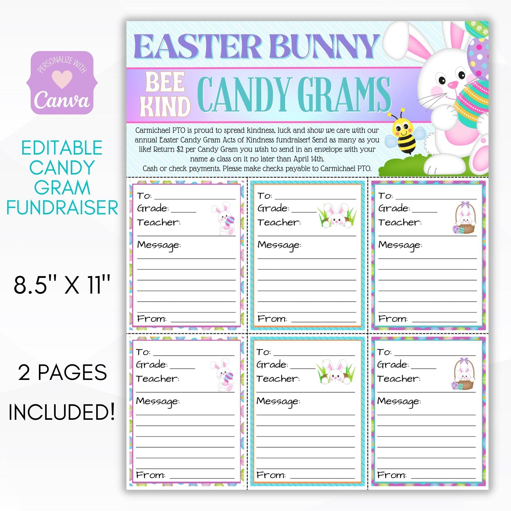 Easter Bunny Candy Grams Fundraiser – Simple Desert Designs