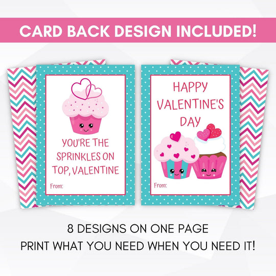 Set of 8 Classroom Valentines Candy Grams – Simple Desert Designs