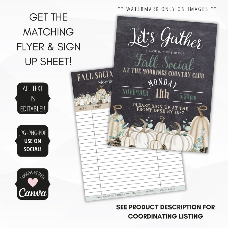 modern farmhouse event flyers