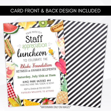 Employee Appreciation Lunch Invitation – Simple Desert Designs