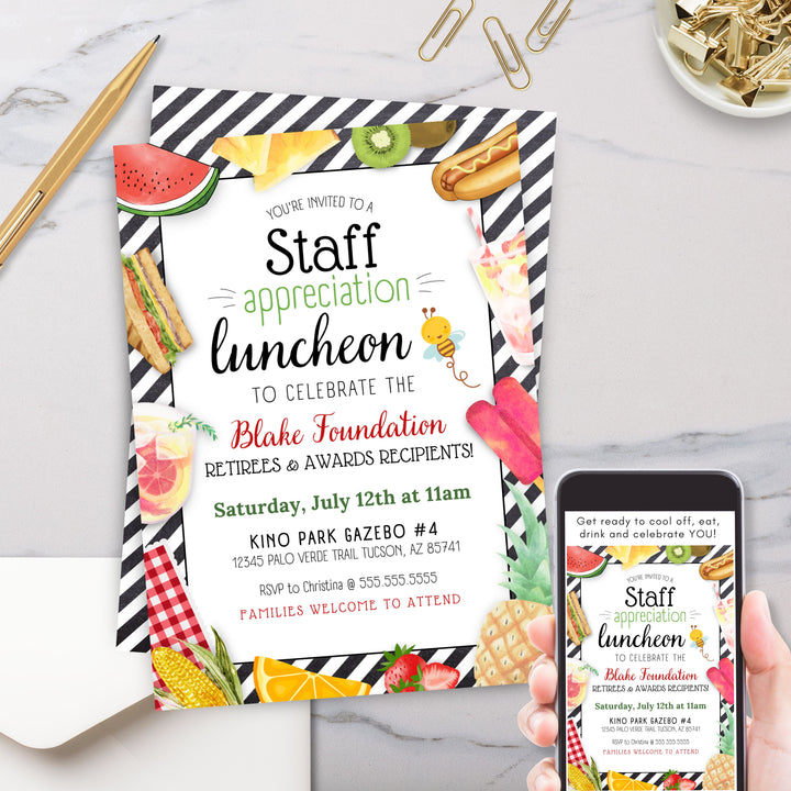 Employee Appreciation Lunch Invitation – Simple Desert Designs