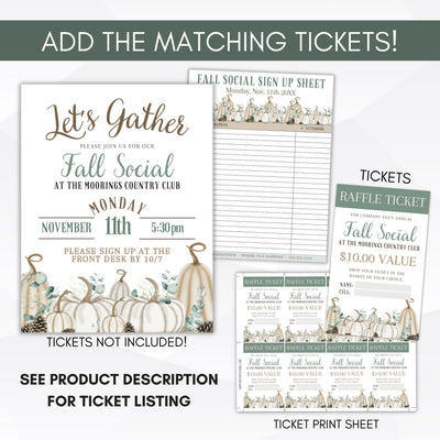 custom fall festival flyers and raffle tickets