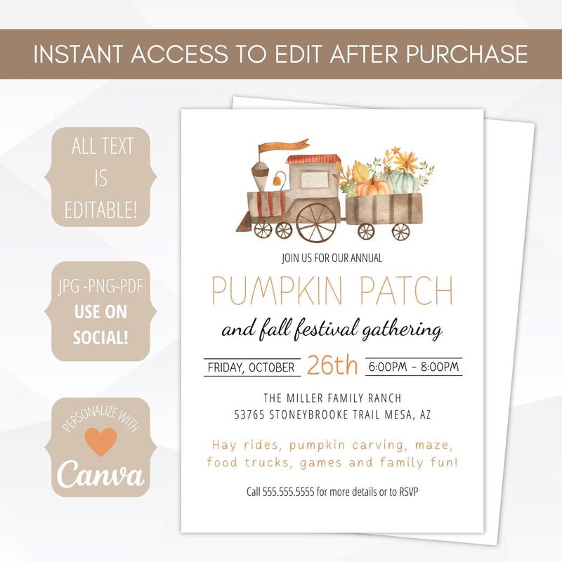 cute kids halloween printable invitation template