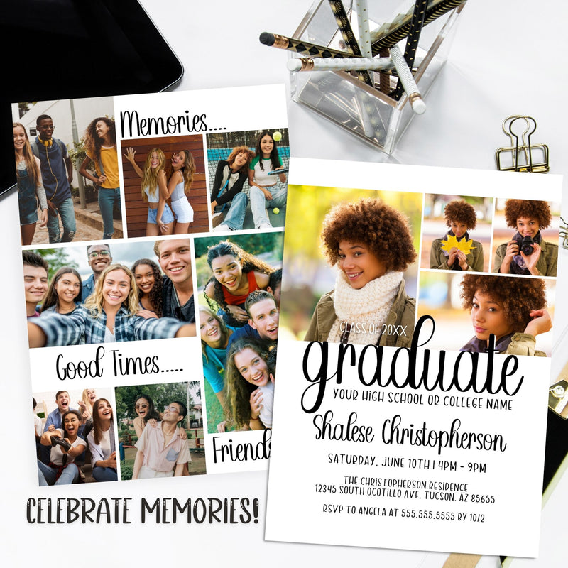 personalized graduation party invitation