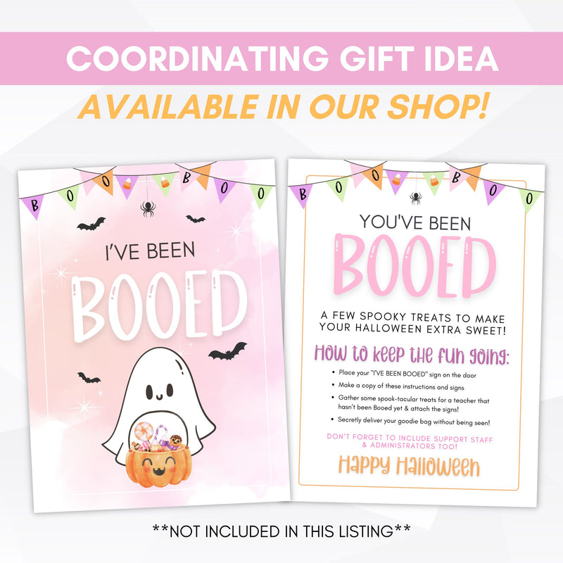 coordinating halloween youve been booed gift cards available in our shop