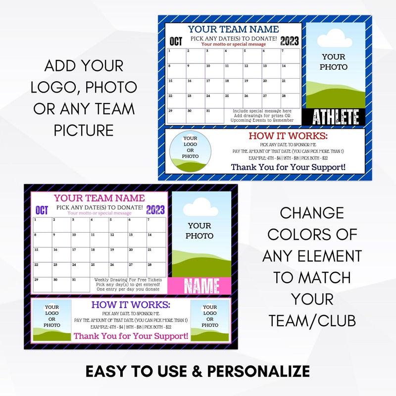 fundraising calendar template