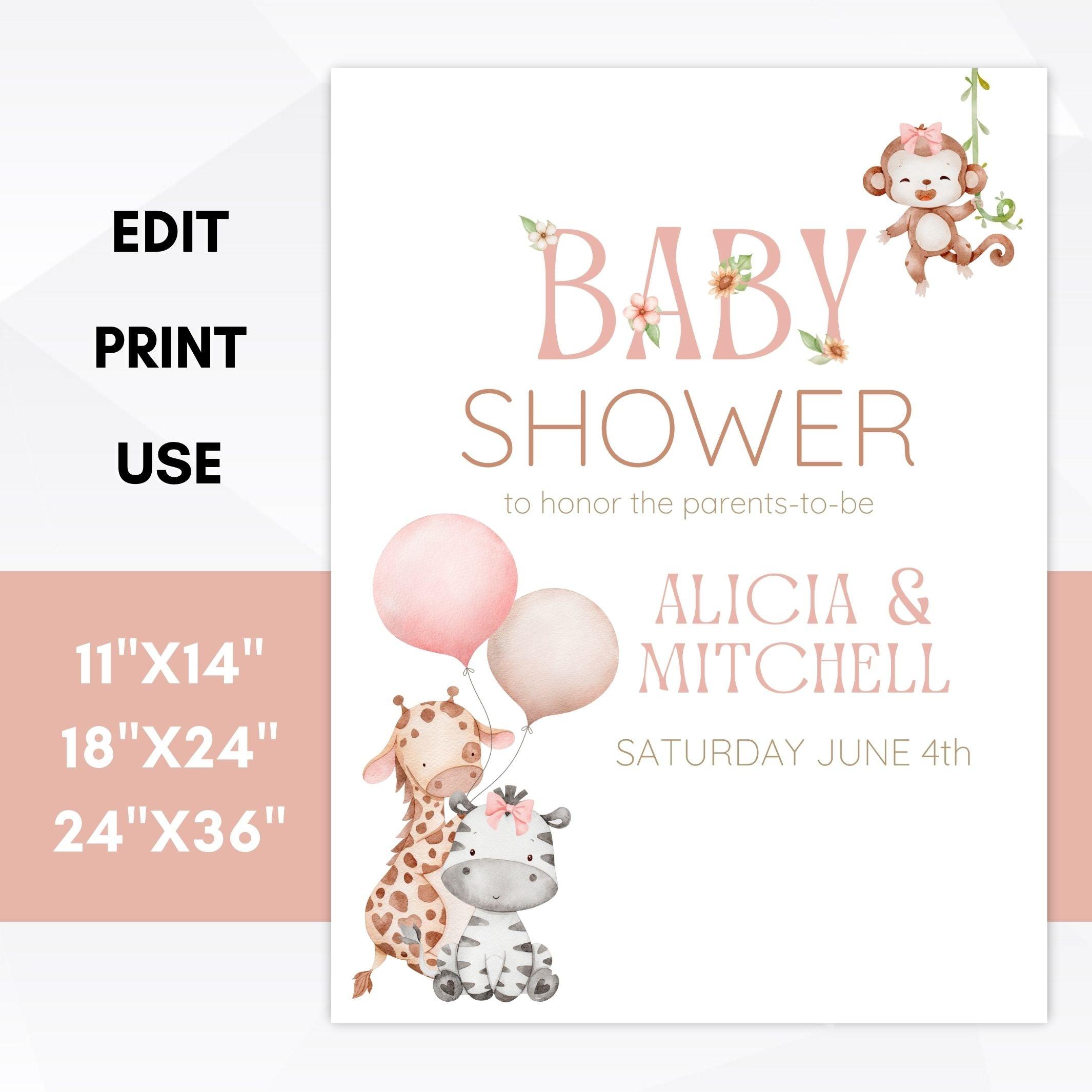 Gender Neutral Boho Baby Shower Signs – Simple Desert Designs