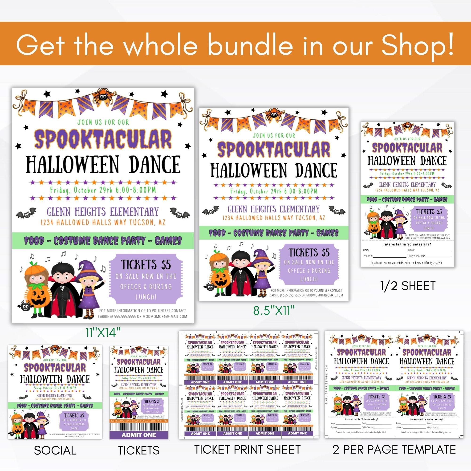 halloween dance flyer templates