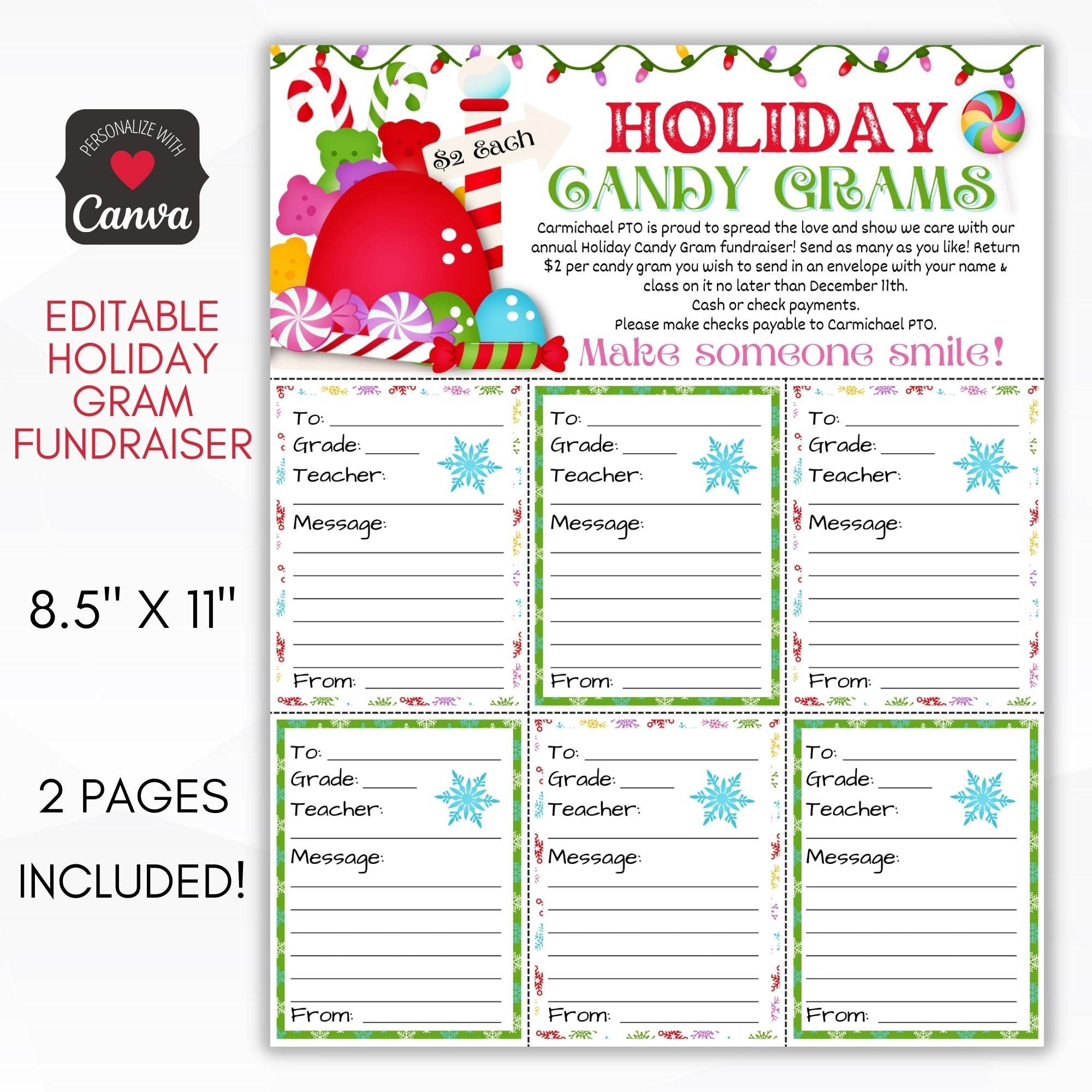 Holiday Candy Grams Sheet – Simple Desert Designs