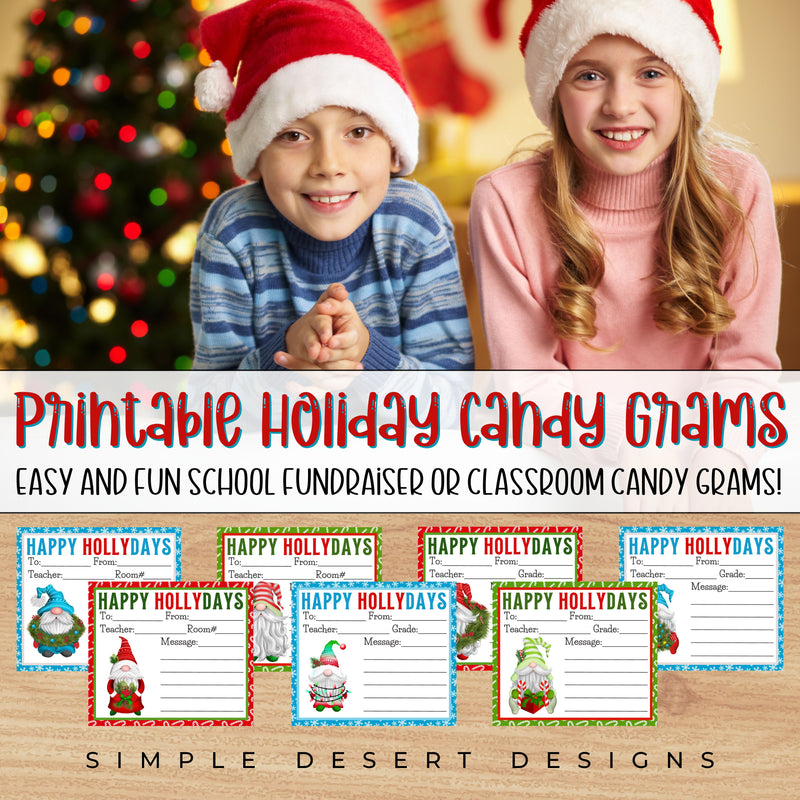 cute holiday candy grams for schools church classroom candy gram exchange