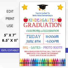 Kindergarten Graduation Ceremony Program – Simple Desert Designs