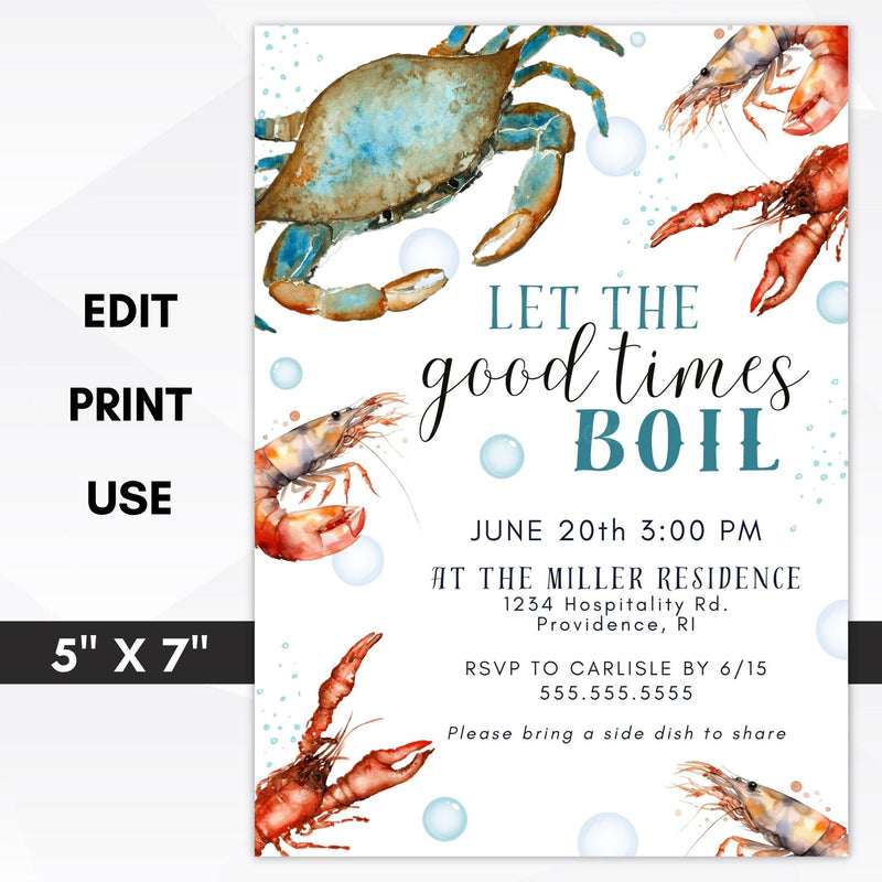 seafood boil invitation