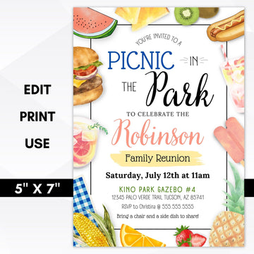 Picnic Invitation – Simple Desert Designs