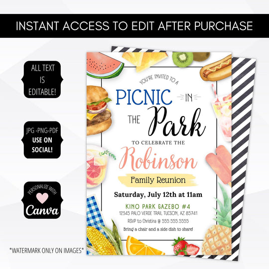 Picnic Invitation – Simple Desert Designs