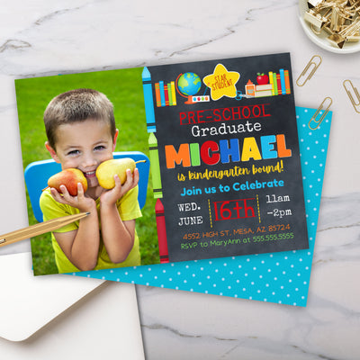 preschool graduation announcement invitations for kids