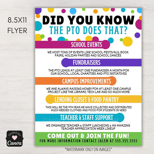 PTO Membership Toolkit PTA Forms Bundle – Simple Desert Designs