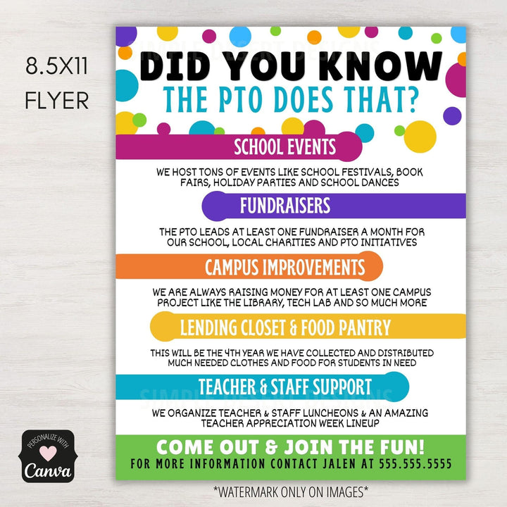 PTO Membership Toolkit PTA Forms Bundle – Simple Desert Designs