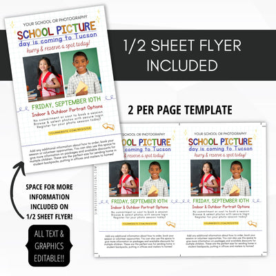 send home school photo flyers