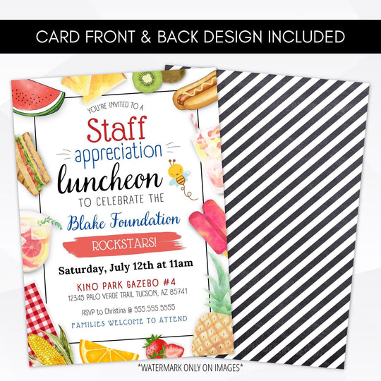 Staff Appreciation BBQ Invitation – Simple Desert Designs