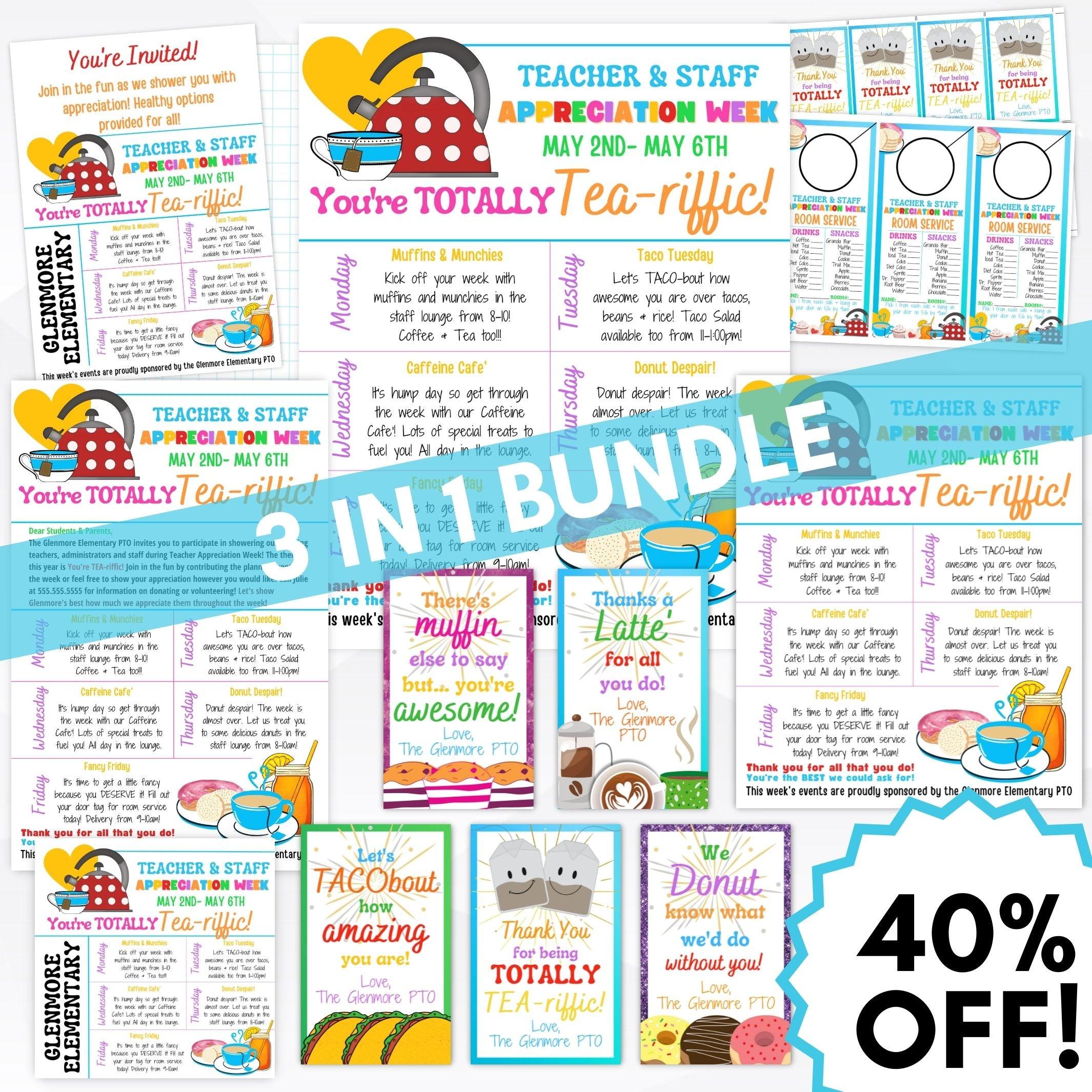 Tea-Riffic Teacher Appreciation Bundle – Simple Desert Designs