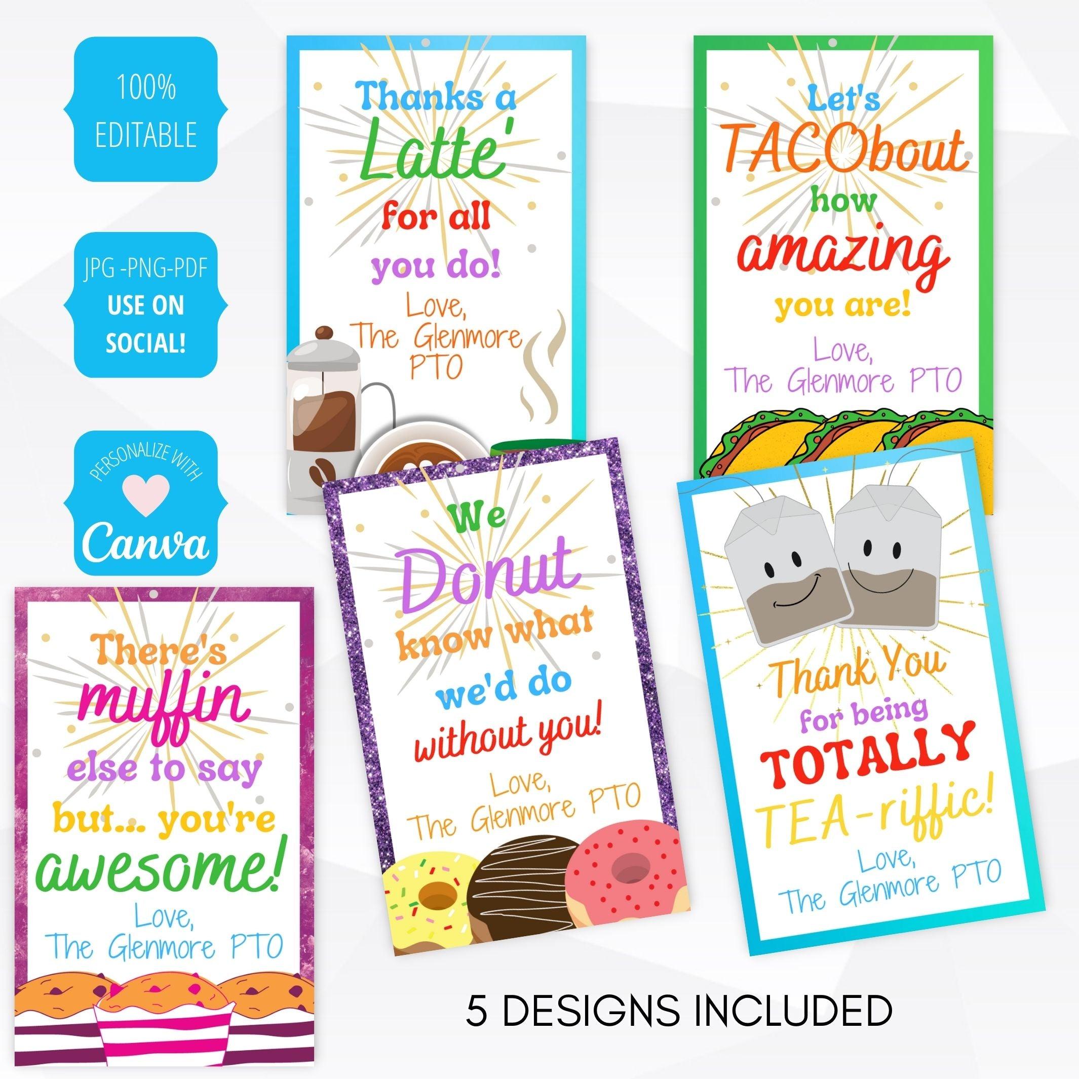 Teacher Appreciation Printables  School Supplies - Spot of Tea Designs