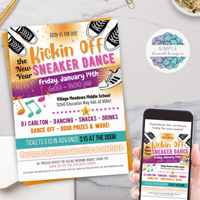 unique new years eve party ideas for kids sneaker dance party invitations