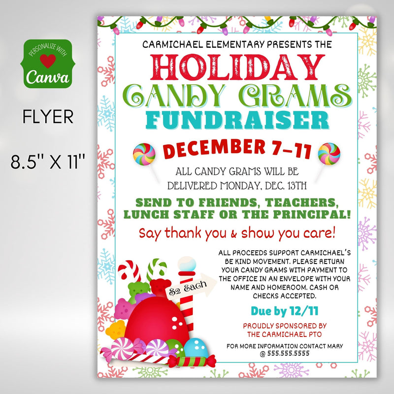 cute winter holidays candy grams for kids adults work coworkers fun