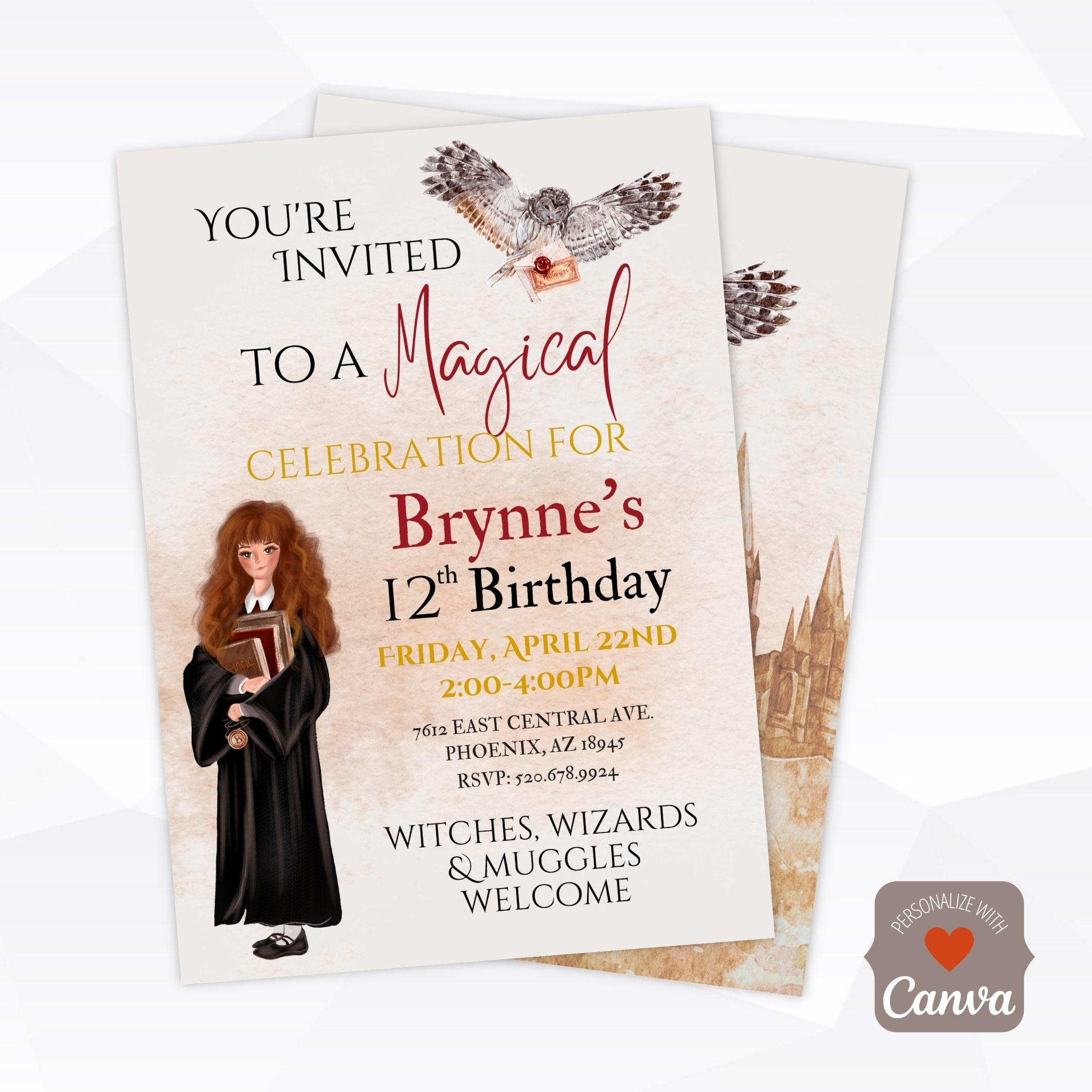 Harry Potter Wizard Birthday Party Bundle Download · Major Gates