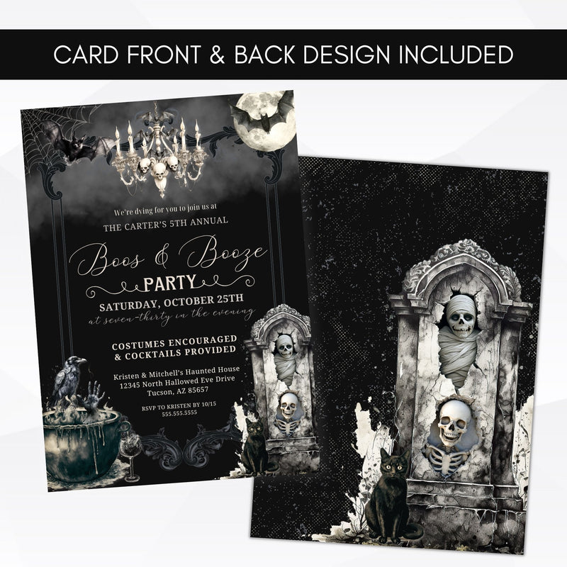 unique halloween party invitations for adults